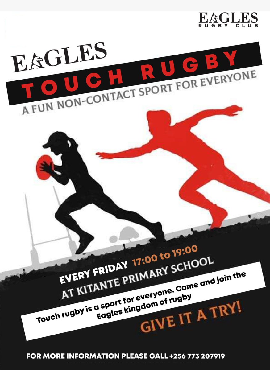 Fridays just got even more awesome!!🥳
Join us for "Touch Fridays" at Kitante Primary. It's the perfect way to end your week with a touch of rugby magic! ✨

#Jabbar | #UpTogether 
Visit <a href="/kampaniSBC12/">kampani shoesandbagsclinic</a>