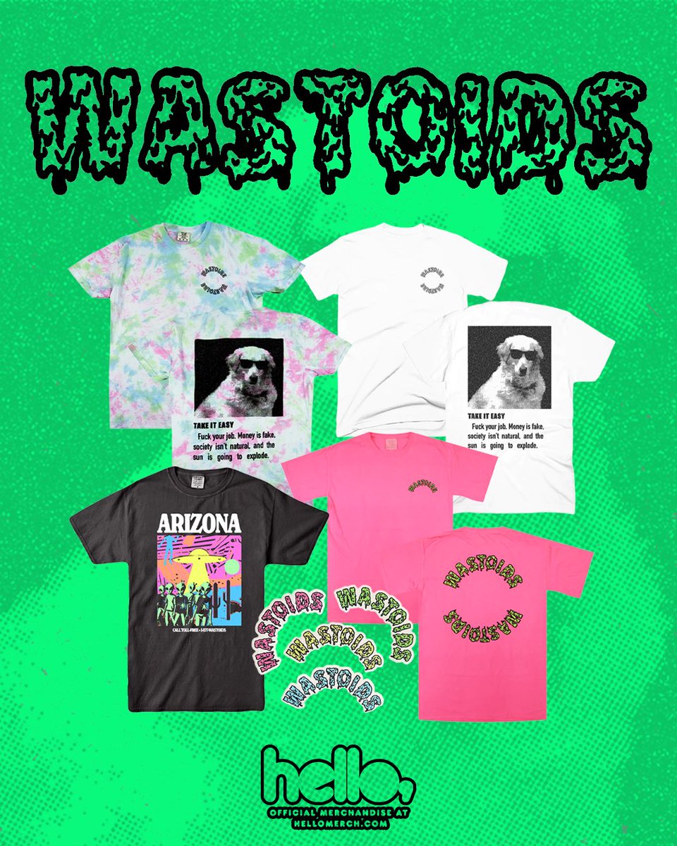 Show your love for @WASTOIDSDOTCOM by grabbing their merch! 💚 hellomerch.com/collections/wa…