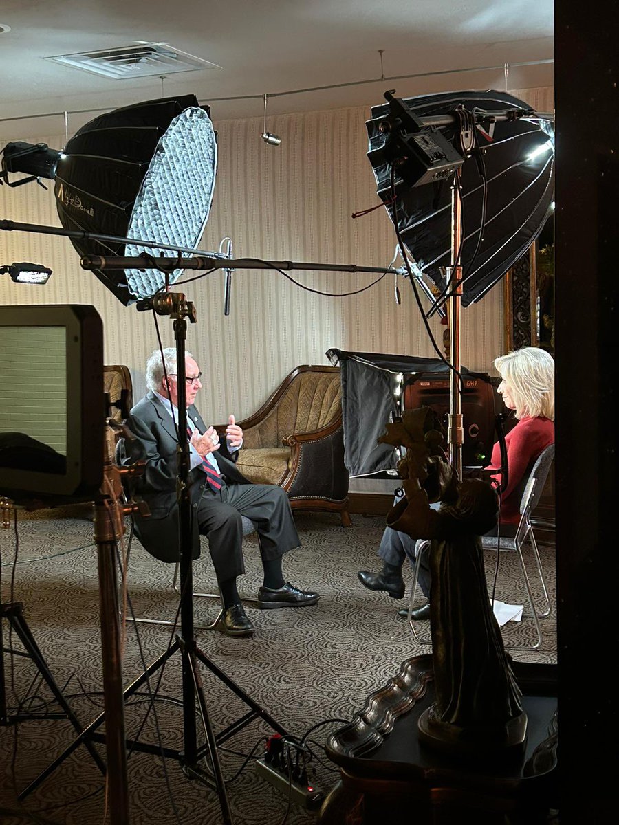 @Rotary @HConleyGMF 📺 In central OKC, Howard G. Buffett spoke with members at @okrotary, one of the largest @Rotary clubs in America, about his work in Ukraine, followed by a sit down interview with @mitchellreports #Whistlestops4UKR