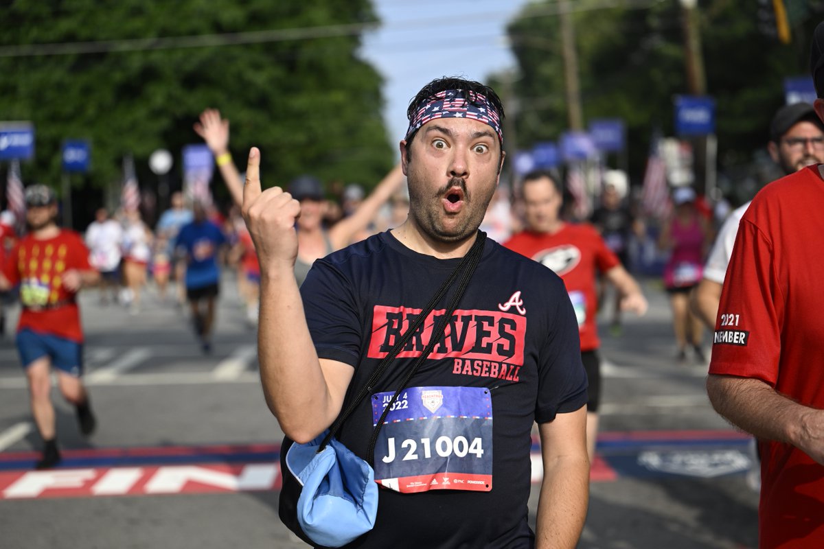 💭 Dream Fourth of July: Joining all your friends & family at the Peachtree then heading to the Braves game to wrap up the day. ⚾ Does this sound like you? Then you won’t want to miss out on this Peachtree Invite Challenge prize! Learn more at atlantatrackclub.org/invite-only-re…