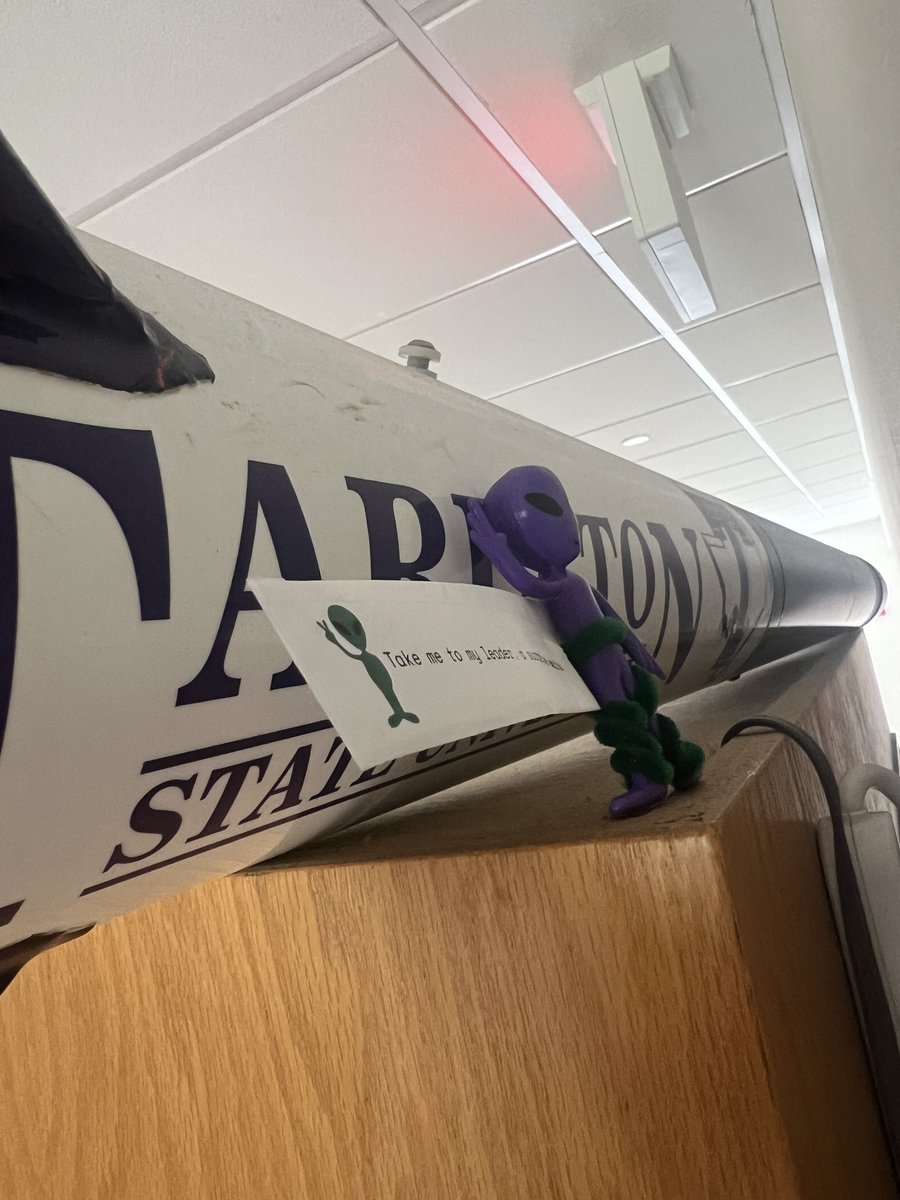 SCAVENGER HUNT! One of our Aliens has gone missing!! Find it and bring it back to the Radio Station (Math 138) and win a prize! HINT - Find me where rockets soar and numbers roar. Good Luck!