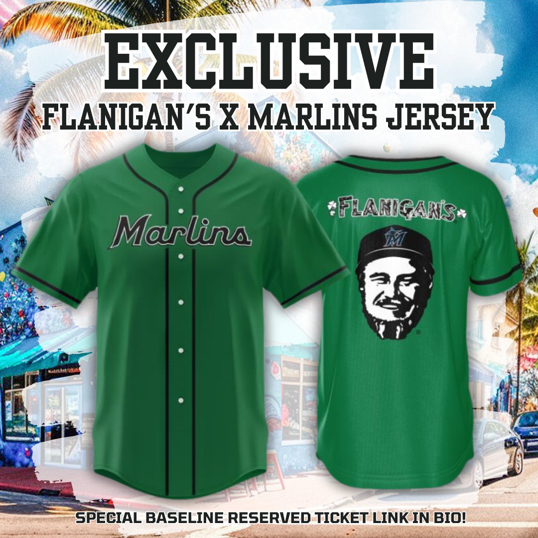 Snag an exclusive Flanigan's X Marlins jersey with your ticket to Flanigan's Fest on June 1st! Click the link below!

 fevo-enterprise.com/event/Flanigans