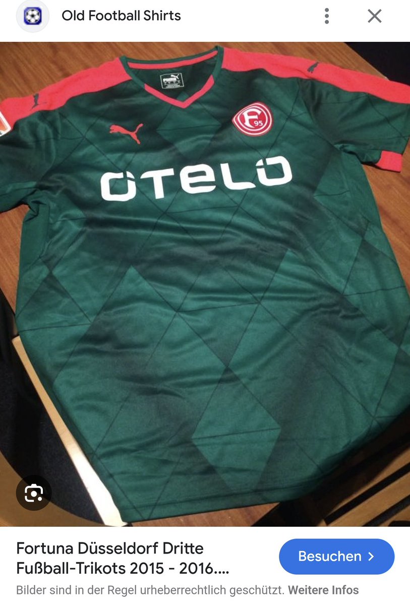 Twitter! I need your help to track down a shirt. I'm looking to buy this Fortuna Düsseldorf 2015/16 shirt in M.