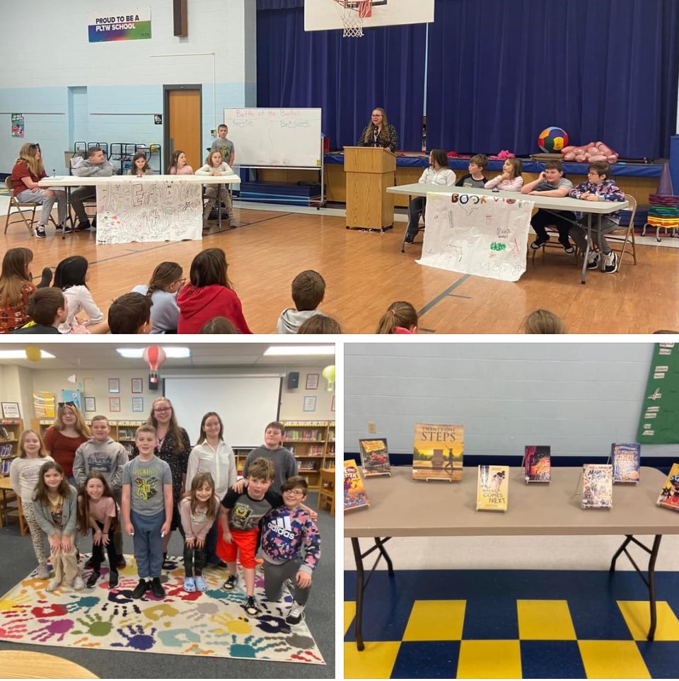 Our third and fourth graders participated in Battle of the Books where they had to read 17 specific books. The teams competed against each other regarding the books. The Bookworms won by 1 point! Great job to both teams!! ⁦@MSDMartinsville⁩ ⁦@ericbowlen⁩