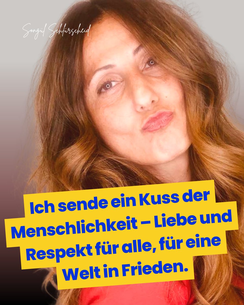 Ich sende ein Kuss der Menschlichkeit – Liebe und Respekt für alle, für eine Welt in Frieden. #MenschSein #Herzensbruecke