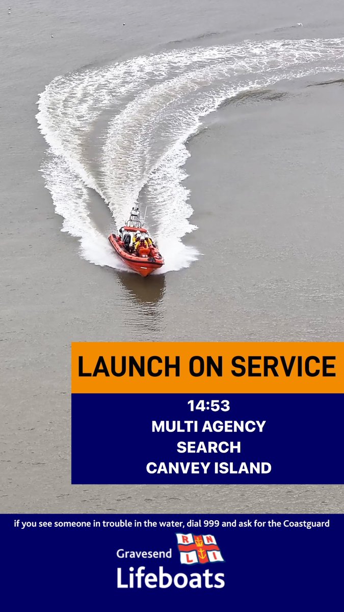 ☎️ LAUNCH ON SERVICE ☎️ #SavingLivesAtSea #RNLI #Lifeboat #Charity #Lifeboats #Gravesend #RiverThames #volunteer #SAR #SearchAndRescue