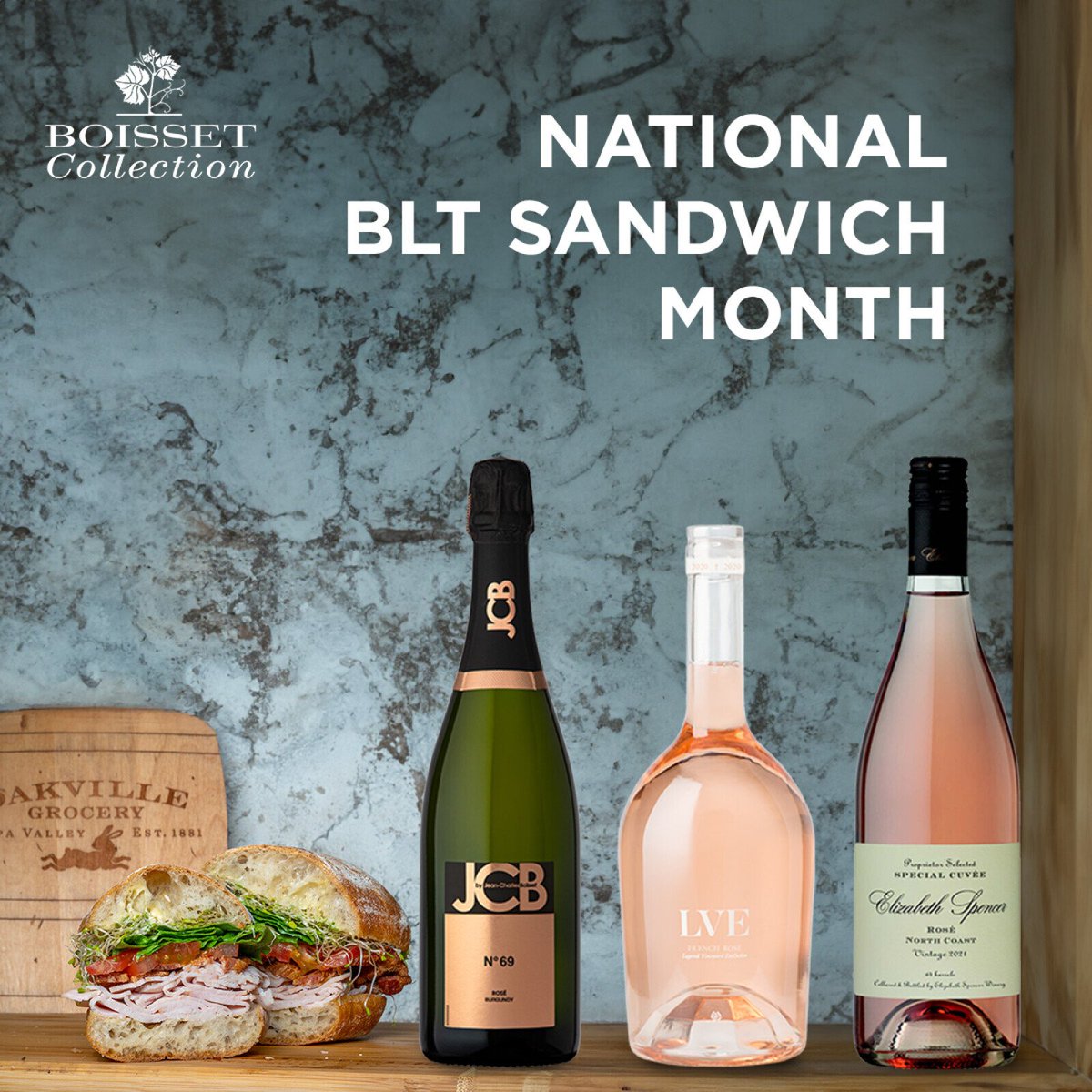 Did you know April is National #BLT Sandwich Month?  Try a vegan-twist and try a #TTLA- tempeh bacon, tomato, lettuce &amp; avocado- inspired by actress <a href="/IamTabithaBrown/">Tabitha Brown</a> after throwing down on a @wholefoodsMarket sandwich 6yrs ago!🥓🍅🥬🥑

my.boissetcollection.com/.../best-boiss…
#BLTSandwichMonth