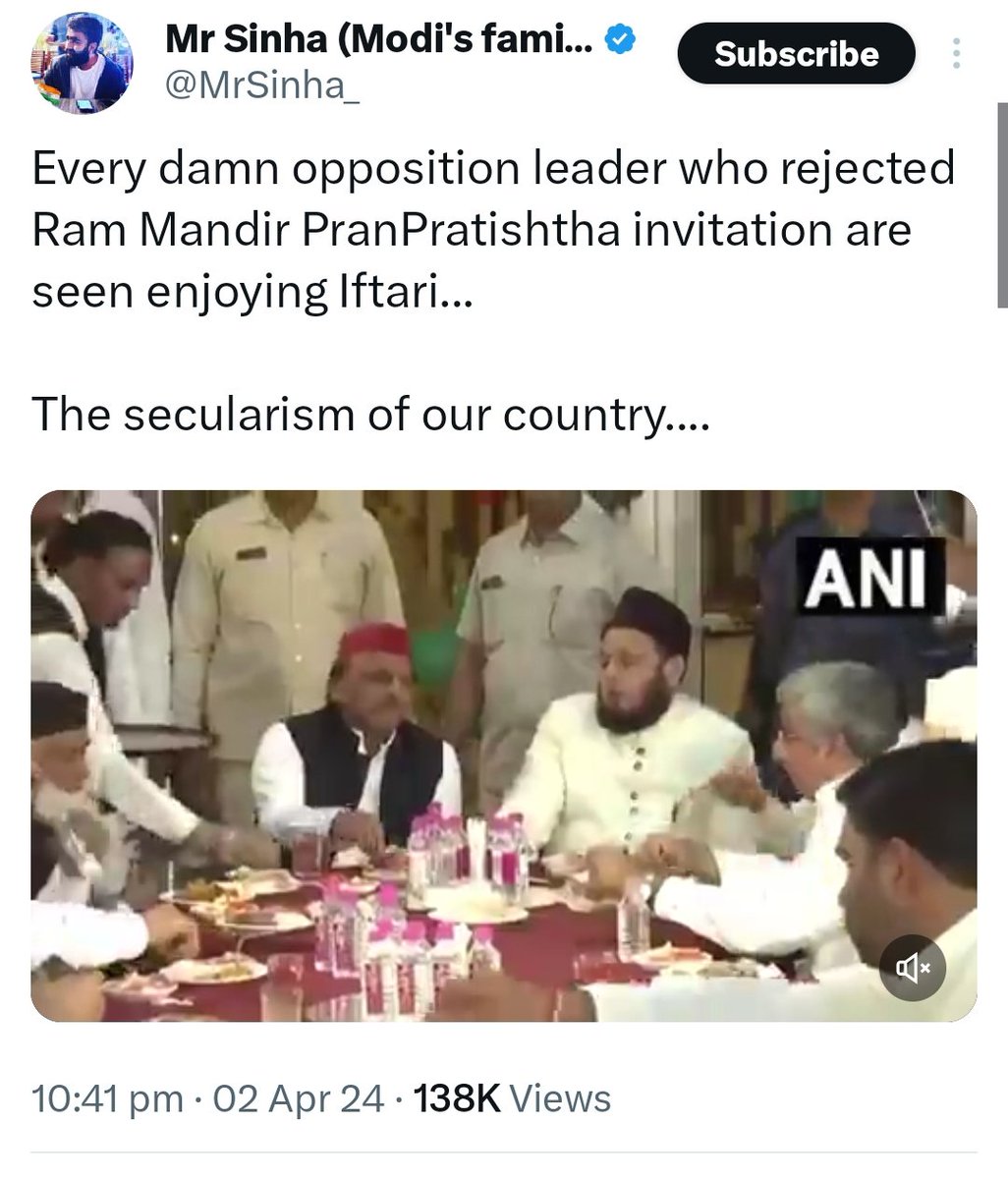Why RSS leader Indresh Kumar Join Iftari, Go and ask, RSS doing it's ok, If opposition doing it's not Ok.