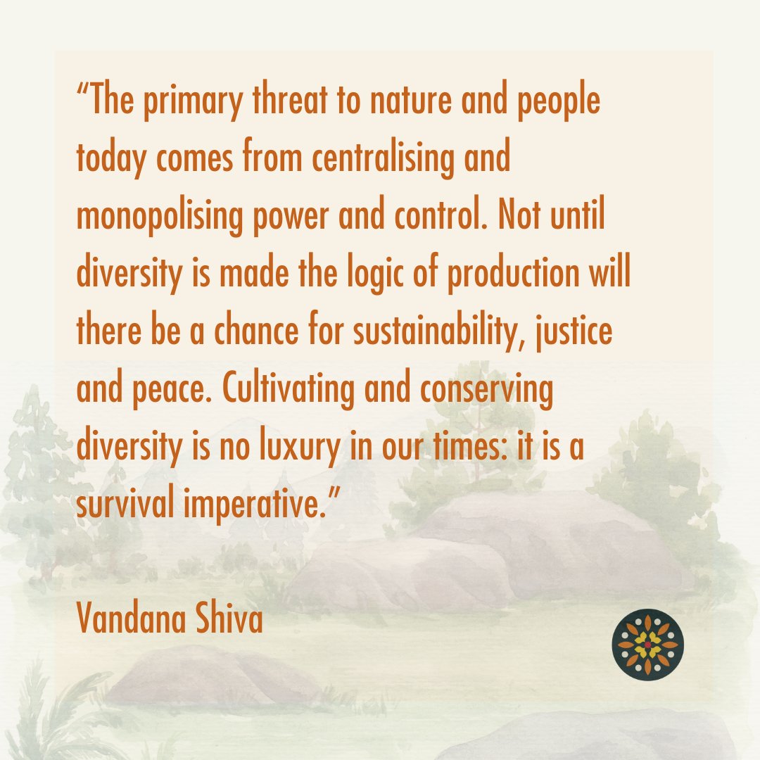The Seeds of Vandana Shiva (@becketfilms) on Twitter photo Now more than ever, conservation of the earth's diversity has become of uttermost importance. Let us turn to the teachings of <a href="/drvandanashiva/">Dr. Vandana Shiva</a> to take the steps towards improving the health of the planet and our health. Now more than ever, conservation of the earth's diversity has become of uttermost importance. Let us turn to the teachings of <a href="/drvandanashiva/">Dr. Vandana Shiva</a> to take the steps towards improving the health of the planet and our health.