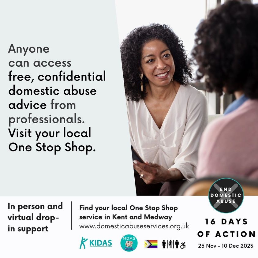 Anyone can access free confidential #DomesticAbuse advice from professionals inc legal protection, housing, benefits & family support at #Kent #Medway drop-in centres & virtual services. Find the closest to you zurl.co/TrcO
#KnowSeeSpeakOut #bankonwave