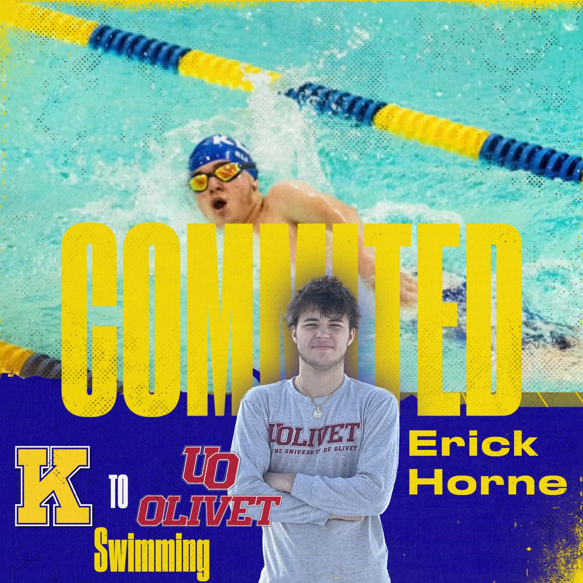 Congratulations Erick Horne! #HornetPride #KearsleySwimming