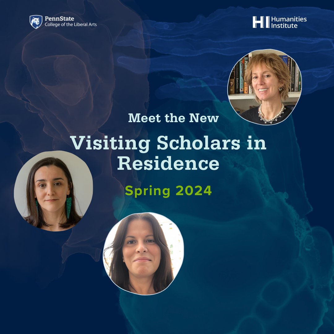 PSUHumanities's tweet image. Join us in giving a warm welcome to three new (short term) Visiting Scholars in Residence for Spring 2024!
Meet Karen Paiva Henrique, Roberta Cimarosti and Esra Almas! 👏
Look through the images to learn more about them.