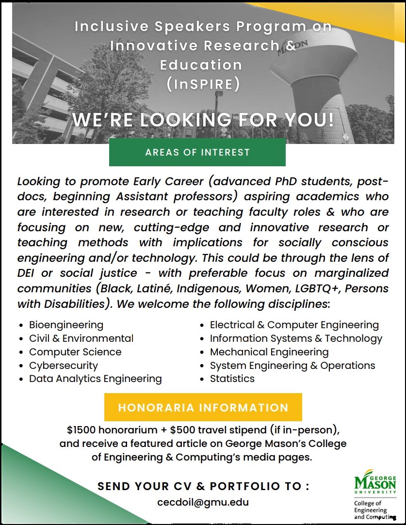 Doreen (@becomingdoreen) on Twitter photo Learned about a cool thing at #NSBE50 that my undergraduate institution is doing. Thank you <a href="/GoodCarrma/">Christopher Carr, EdD, MPP</a> for sharing, I love this!!
#ThinkBigDiversity #AggieBlackExcellence Learned about a cool thing at #NSBE50 that my undergraduate institution is doing. Thank you <a href="/GoodCarrma/">Christopher Carr, EdD, MPP</a> for sharing, I love this!!
#ThinkBigDiversity #AggieBlackExcellence