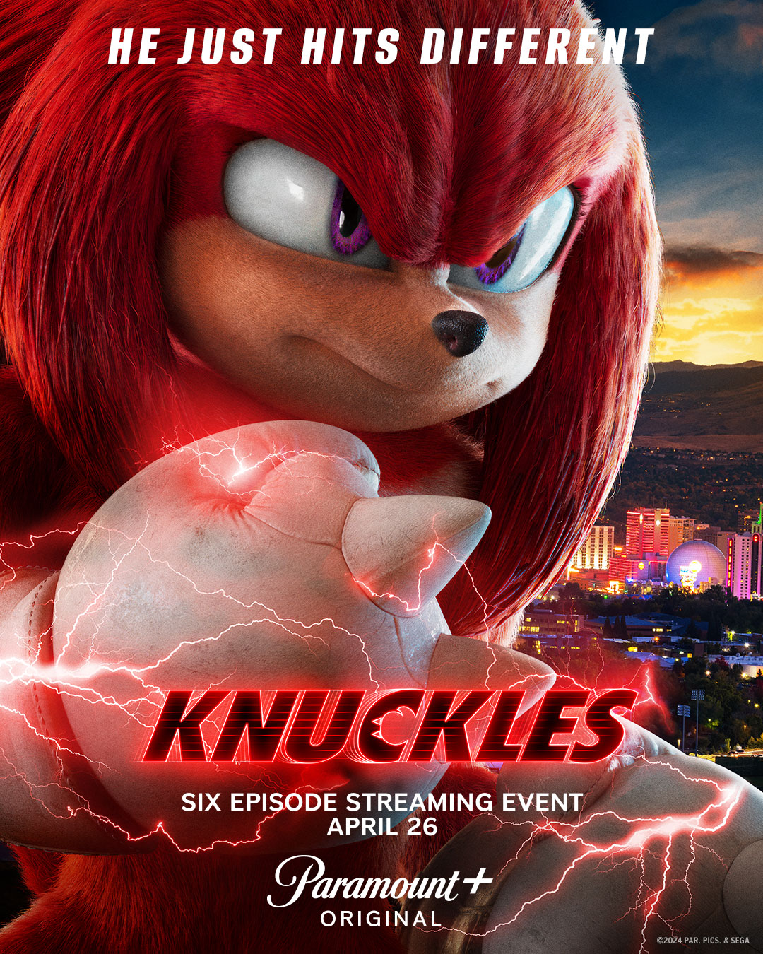 Idris Elba als Knuckles in nieuwe Knuckles poster door Paramount Plus