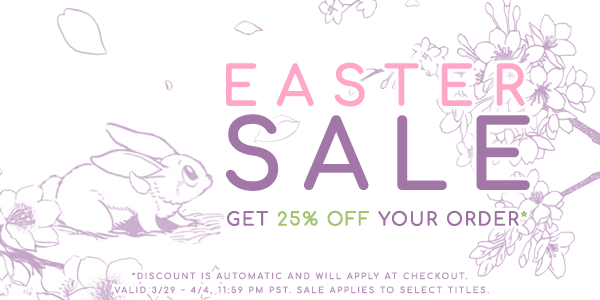 🐣🌷🐇Happy Easter Sale! 🐇🌷🐣
From now until 4/4 receive 25% off your order~!*

Amazon: tinyurl.com/y4o85cdn

*Some exclusions apply