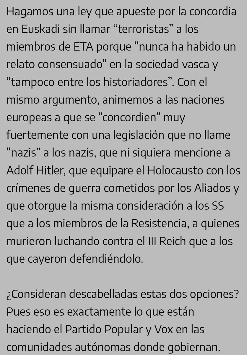 René Pacheco Vila (@rene_pv) on Twitter photo Más claro no se puede decir. No es “concordia”, es blanquear la dictadura franquista y humillar a sus víctimas. Artículo de <a href="/demiguelch/">Carlos Hernández</a> en <a href="/eldiarioes/">elDiario.es</a> eldiario.es/opinion/tribun… Más claro no se puede decir. No es “concordia”, es blanquear la dictadura franquista y humillar a sus víctimas. Artículo de <a href="/demiguelch/">Carlos Hernández</a> en <a href="/eldiarioes/">elDiario.es</a> eldiario.es/opinion/tribun…
