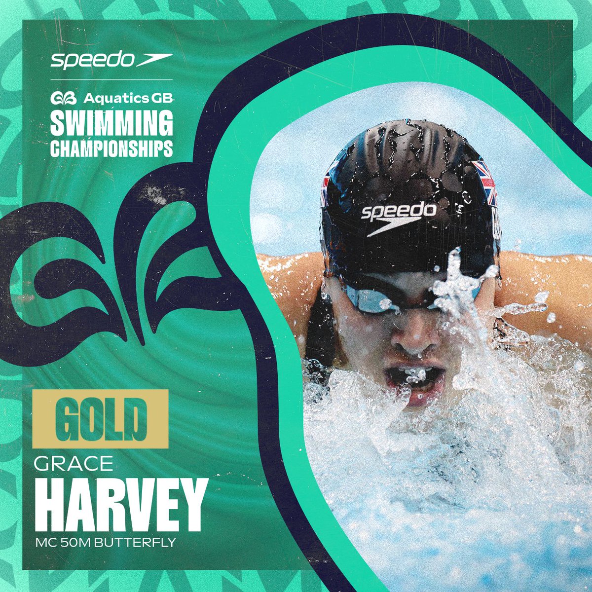 💬 'It's so nice to feel the atmosphere and to become British Champion is so lovely' - @graceharvey767 begins her week with gold in the MC 50m Butterfly 🙌 📺 Tune into watch live 👉 bbc.in/3vBqnFi