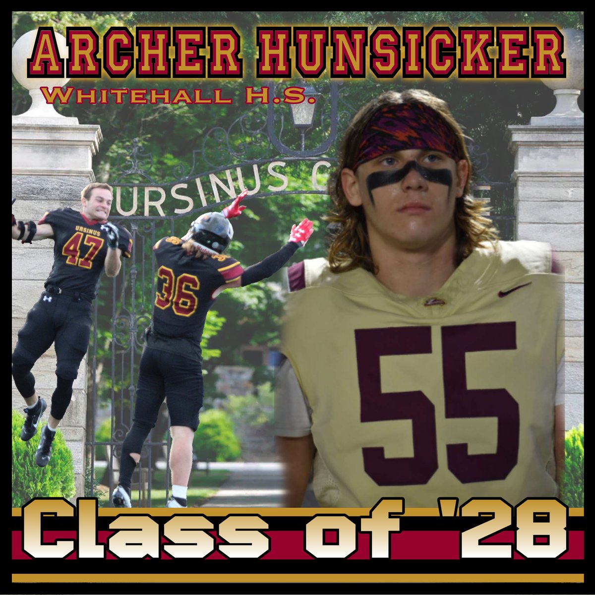Welcome @ArchHunsicker55 of @ZephyrsFootball to the Ursinus Football Class of 2028! #WelcomeToTheBearsDen #UCFB131 hudl.com/athlete/o/1326…