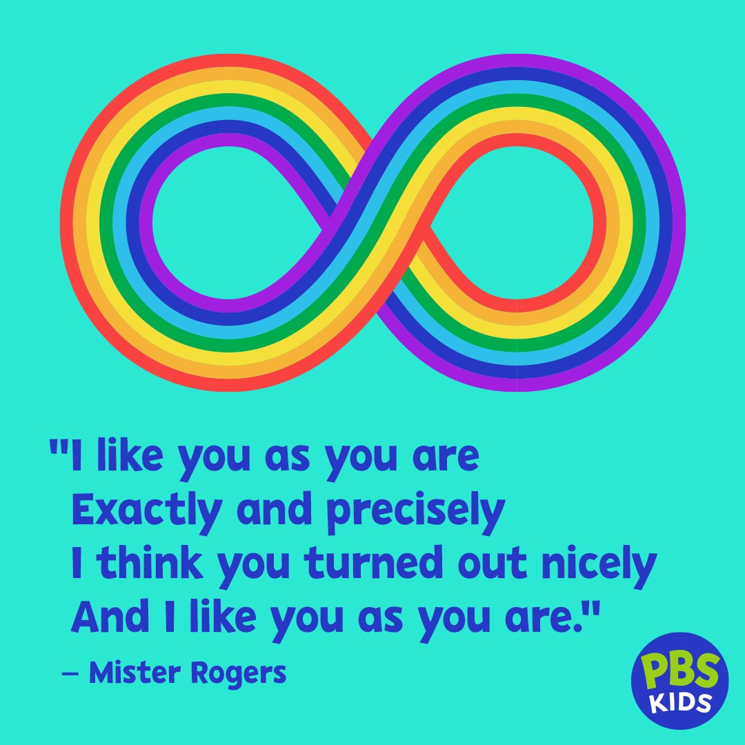Thank you Mister Rogers, for continuing to help us find exactly the right words. #AutismAcceptanceMonth