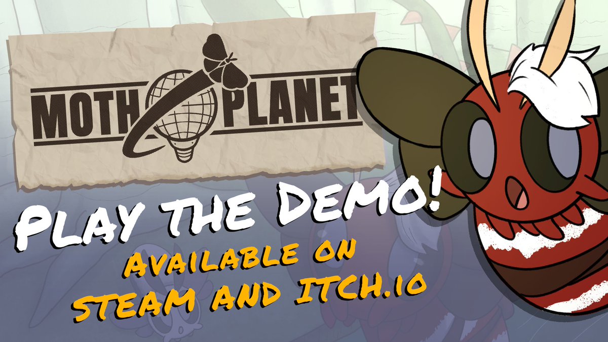 MothFriedGames's tweet image. The Moth Planet Demo is now available on Steam and Itchio! Go play it NOW! 

store.steampowered.com/app/2892590/Mo… 

mothfriedgames.itch.io/moth-planet 

🦋🍳🎮 

#MothFriedGames #MothPlanet #MadeWithGodot #GodotEngine #Gaming #GameDev #IndieGames #IndieDev #SteamWishlist #Steam
