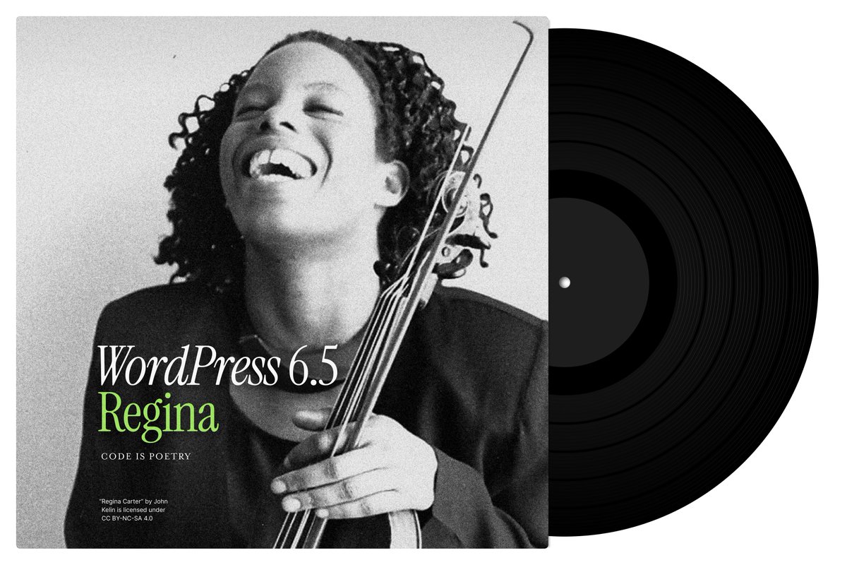Introducing WordPress 6.5 “Regina” - Download and explore this latest release while you chill to the dulcet tones of Regina Carter’s violin. wp.me/pZhYe-4sk #WordPress