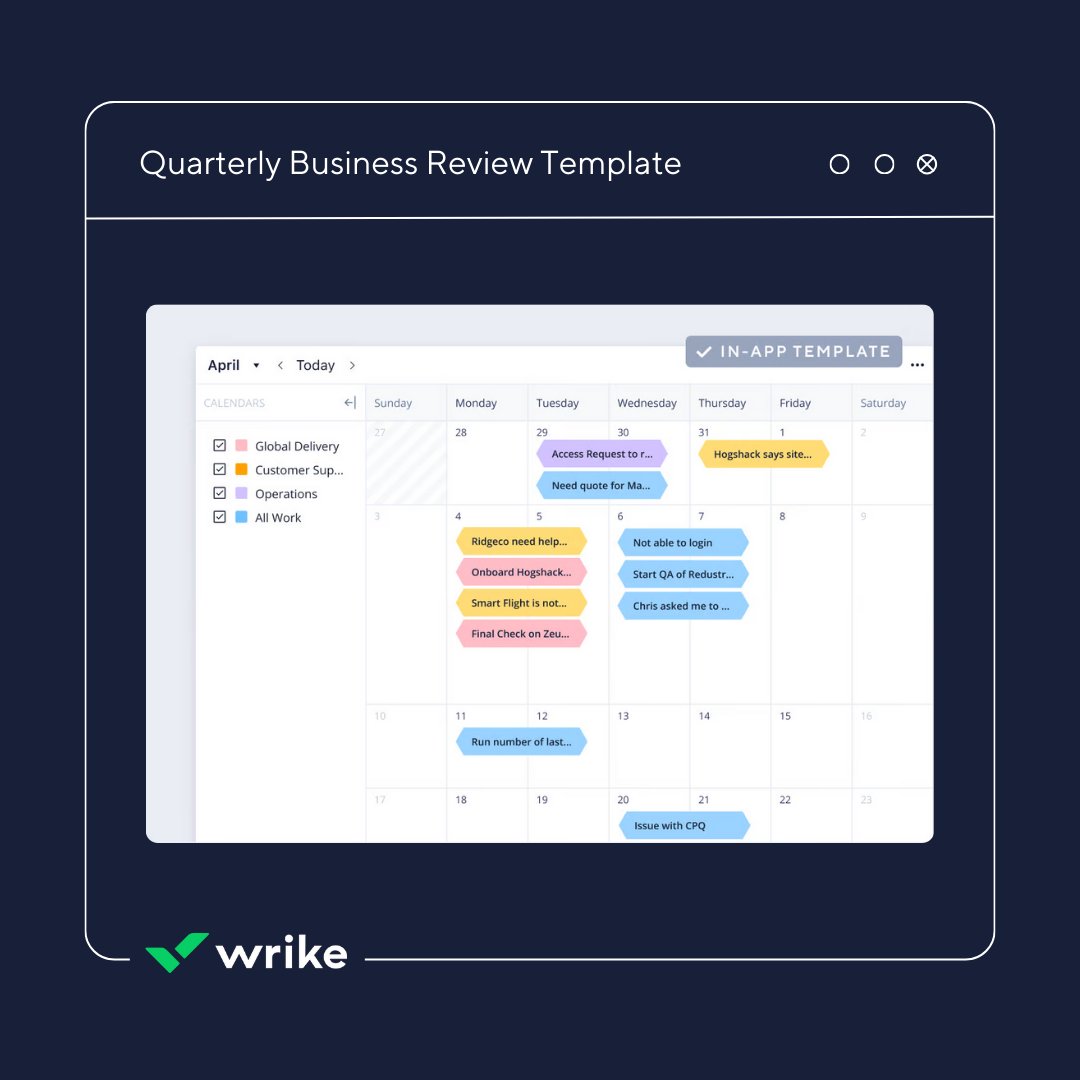 Who's prepared for the first quarterly business review of 2024? 😅 Our QBR template will help you track your team's progress so you can easily report on success...and not miss any important milestones! Get the template now: bit.ly/3Q9MiL5