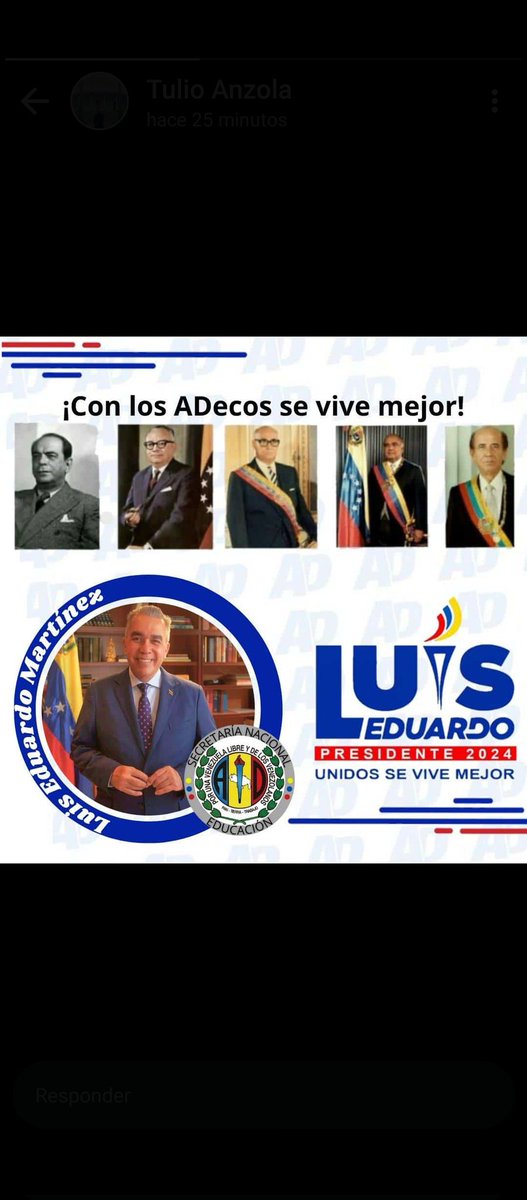 El partido con mas gobernantes en venezuela  #acciondemocratica adecos somos todos @Luisemartinezh presidente.