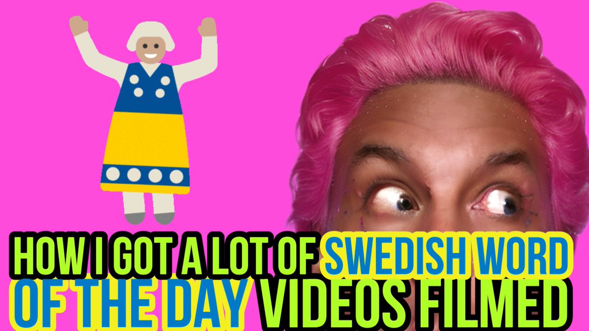 HOW I GOT A LOT OF SWEDISH WORD OF THE DAY VIDEOS FILMED #LanguageLearni... youtu.be/Zv62-c6_mSg?si… via @YouTube