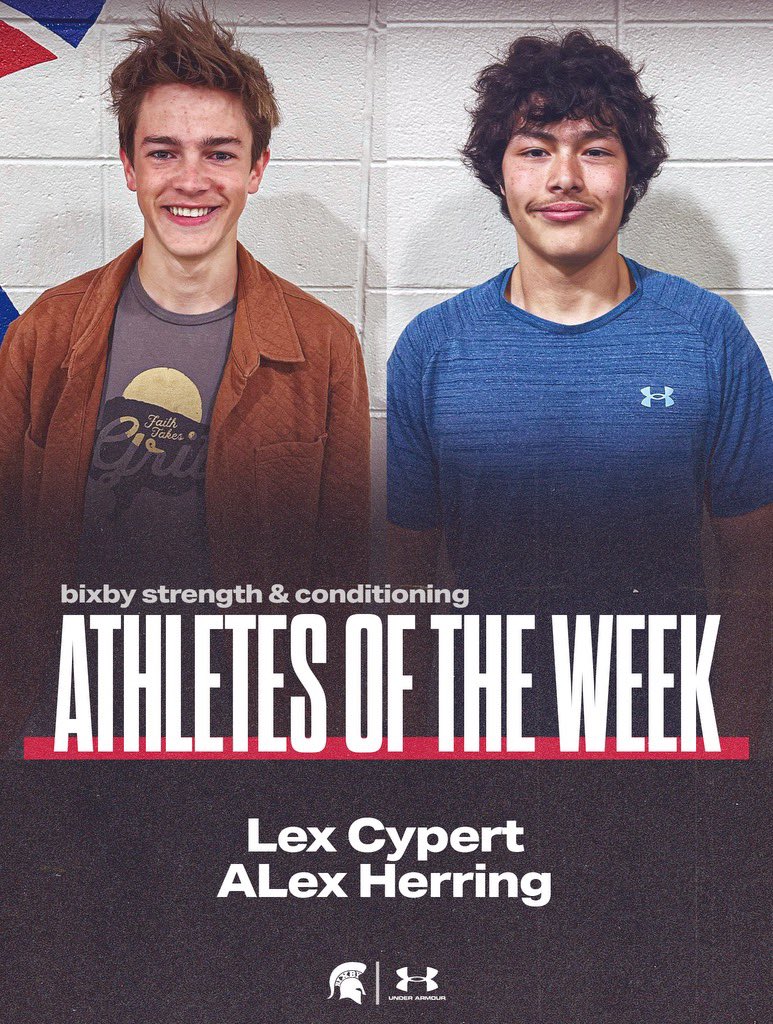 Congrats to our Athletes of the Week! @bixbywbb @HomeofSpartans @BixbySpartanFB @bixb