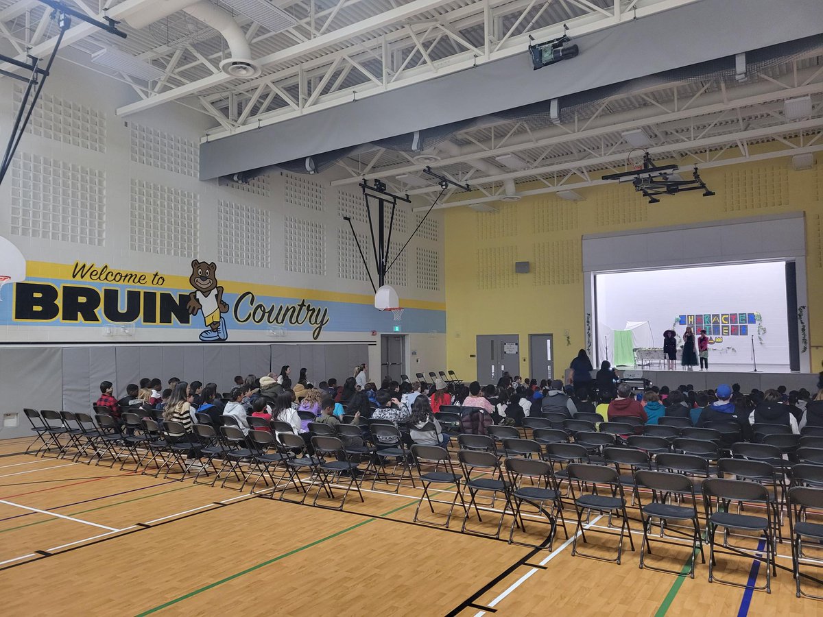 stjbbruins's tweet photo. A BIG BRUIN THANK YOU &amp; CONGRATULATIONS to our talented St. JB Drama Club &amp; Drama Coach, Mrs. Duarte!  This afternoon, the cast of 32 gave their first performance - Character Matters - in front of a packed house!
#WeclometoBruinCountry
#WCDSBStrengthen
#WCDSBAwesome https://t.co/brT5GUNfIU