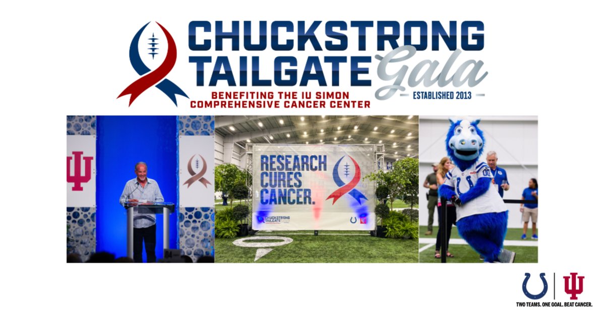 Even if you’re not on the roster for the #CHUCKSTRONG Tailgate Gala, you can browse our silent auction! Our link is LIVE. To browse and bid, visit onecau.se/_4bfmc1 or text 'CHUCKSTRONG' to 243725. Fundraising benefits cancer research at @IUCancerCenter. @ChuckPaganoNFL