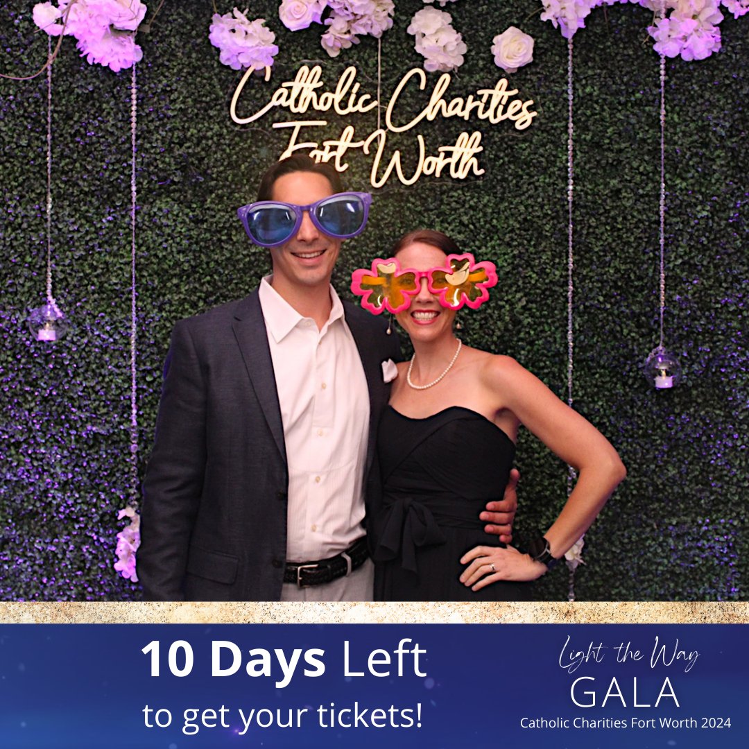 Only 10 days left to purchase your Gala Tickets! Join CCFW in toasting 114 years of ending poverty at our 2024 Light the Way Gala on Saturday, April 27. We can't wait to see you there! Tickets Here: ow.ly/TB7b50R6RHN #RelentlesslyEndingPoverty
