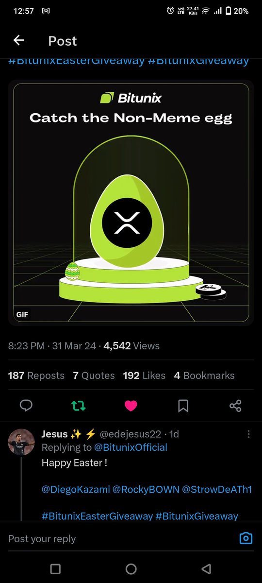NoraKateEth's tweet image. All done ✅❤️
Great giveaway hope I will be win 🥳😻🔥

@Animesh8729 
@Tushar1Sarkar 
@RahimaA82518094 

#BitunixEasterGiveaway #BitunixGiveaway
