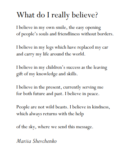 Mariia is from Ukraine, near Dnipro. The news sent me back to the poem she wrote last term @EMBScollege .