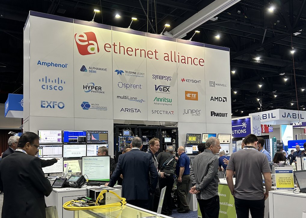 EthernetAllianc's tweet image. &quot;Interoperability demonstrations led by organizations such as @EthernetAllianc, @OiForum, and #OpenROADM showcased breakthrough #technologies and the latest in industry #standards.&quot; More from @NovusLightTech about #OFC24 here: bit.ly/4aEf5za #Ethernet #VoiceOfEthernet
