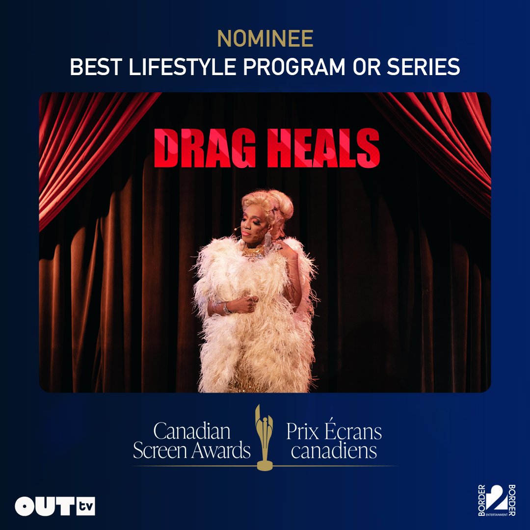 We are beyond thrilled to announce that Drag Heals has been nominated for a 2024 Canadian Screen Award in the Best Lifestyle Program or Series category! 🏆✨ @TheCdnAcademy @CharlieDavid