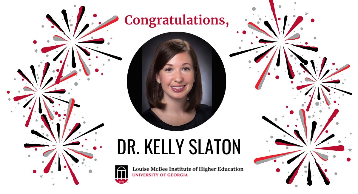 Congratulations, Dr. Slaton! Join us in celebrating Kelly Slaton's successful dissertation defense last week! @UGAGradSchool @ugagradstudents