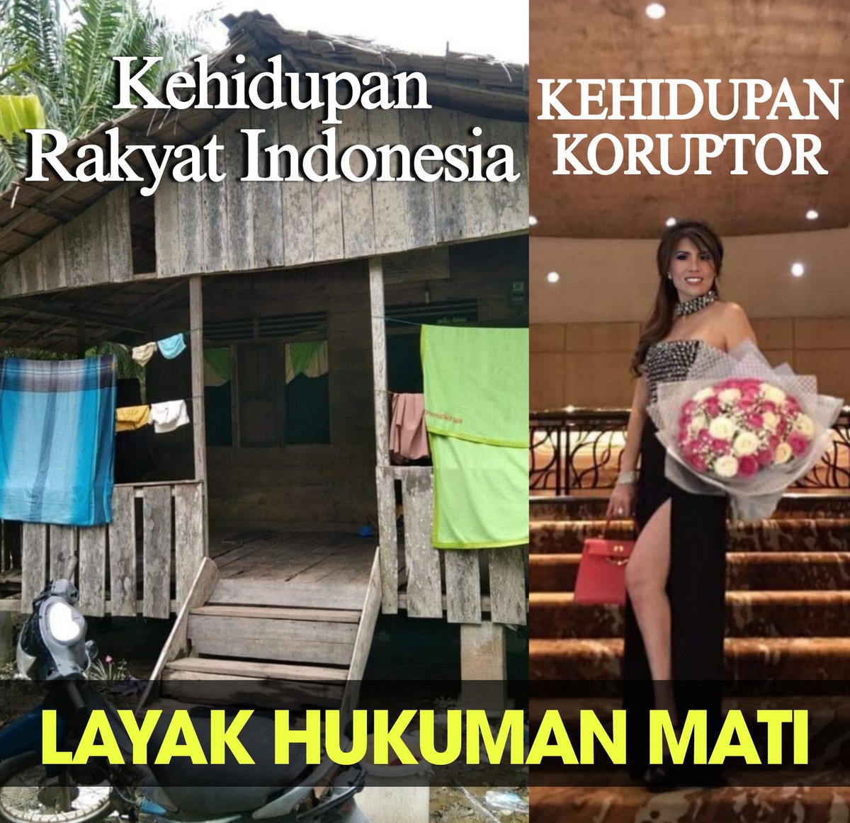 LAYAK HUKUMAN MATI 

Rakyat indonesia akan terus mengikuti perkembangan kasus ini, apalagi terhadap koruptor yang hidup bermewah mewahan.

Enak kali Koruptor itu nantinya mendapat HUKUMAN YANG RINGAN.

Disaat sebahagian mengalami KELAPARAN, Mereka berpesta dari Hasil Korupsi.