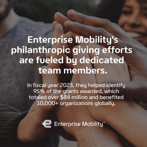 🔦Sponsor Spotlight: Enterprise Mobility🔦

In fiscal year 2023, Enterprise donated $84 million in grants via its operating groups and the Enterprise Mobility Foundation. 95% of the grants were awarded and helped 1000+ organizations globally. Go Enterprise!

#enterprisemobility
