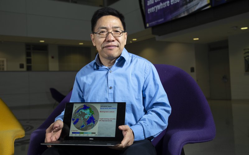 This #SUNYResearch continues to explore and fight climate change. @UAlbany's Aiguo Dai, co-authored a study that explored the impact of melting Artic Sea ice on El Niño climate patterns and highlight the need to stem the loss of sea ice in the future. albany.edu/news-center/ne…