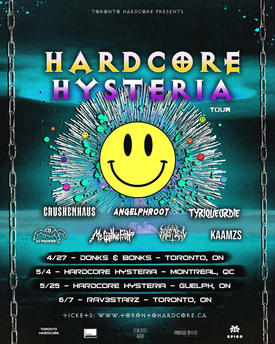 🤯 HARDCORE HYSTERIA TOUR 🤯

COMING TO A CITY NEAR YOU

TIX: torontohardcore.ca