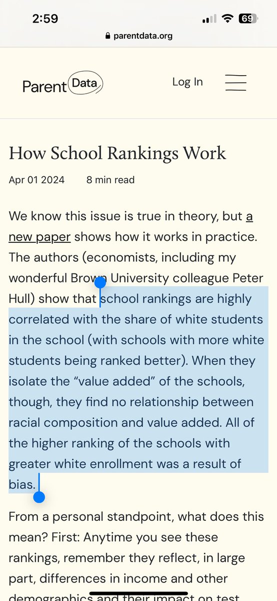 .<a href="/ProfEmilyOster/">Emily Oster</a> digs into the data behind an important question: What makes a “good” school? and explains why common rating systems offer an incomplete picture

Full post: parentdata.org/how-school-ran…