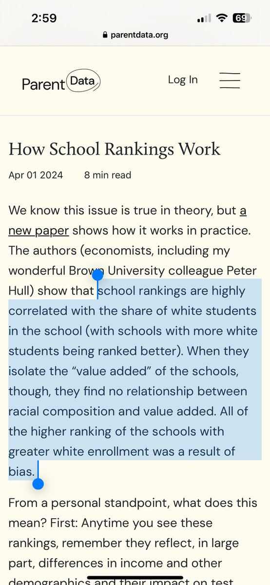 .@ProfEmilyOster digs into the data behind an important question: What makes a “good” school? and explains why common rating systems offer an incomplete picture Full post: parentdata.org/how-school-ran…