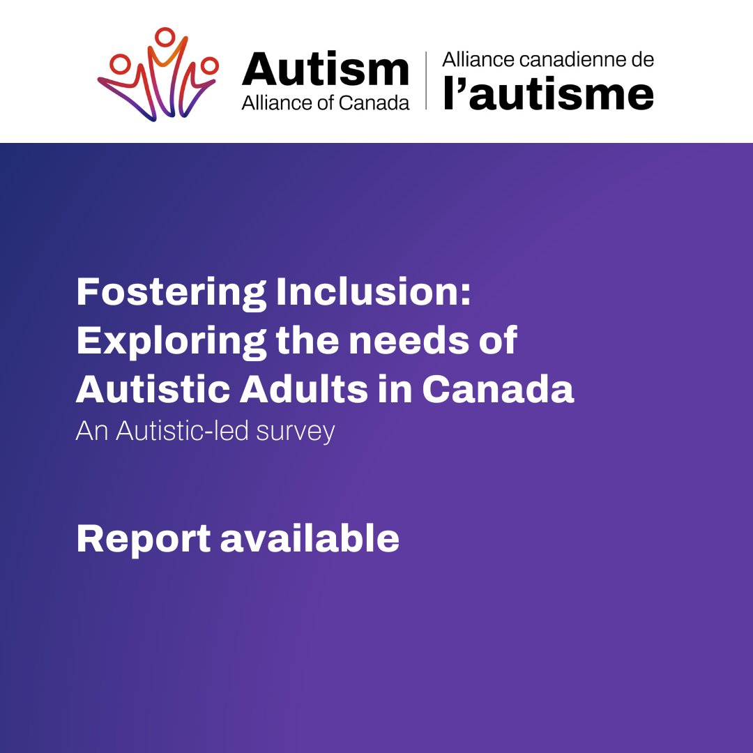 This #WorldAutismDay, we are proud to share findings from Part 1 of the Canadian Autistic Adult Needs Assessment Survey, an #ActuallyAutistic-led research project focused on understanding the real-life needs of Autistic adults in 🇨🇦.

bit.ly/4af2P8g

#AutismAcceptanceDay