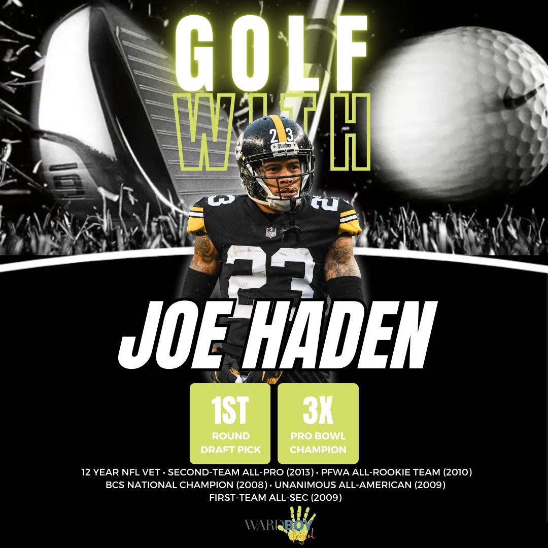 We are thrilled to announce that Joe Haden will join us for the 1st Bay Area golf tournament benefiting the Wardboy Project! A football star known for his exceptional career included many Pro Bowl selections and charitable endeavours. Don't let this chance pass you by.