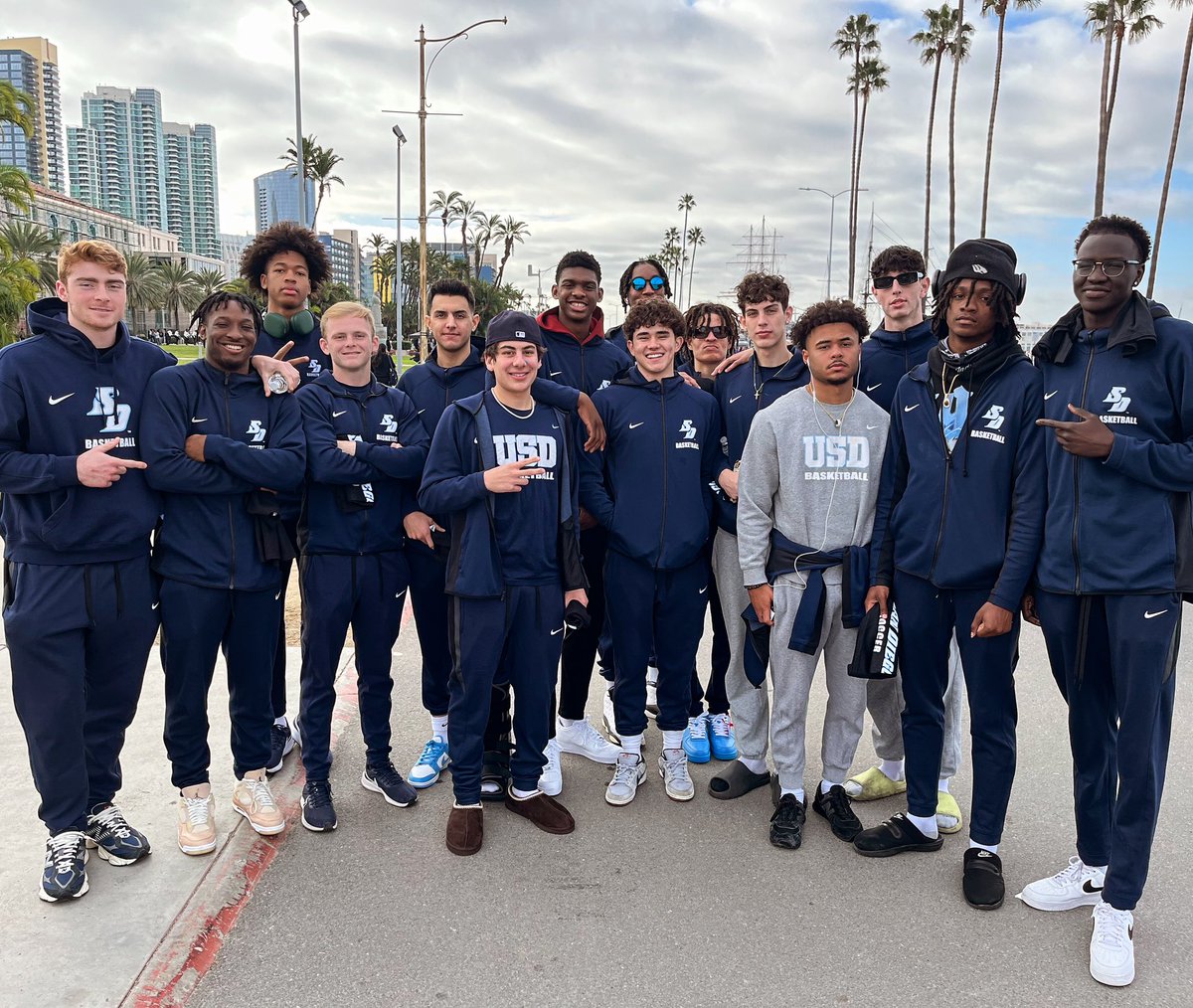 Proud of this @usdmbb team 4 the measurable progress achieved. Specifically, their GRIT & RESILIENCE demonstrated in navigating adversity was remarkable. This squad led the country (NCAA) in overcoming DOUBLE DIGIT deficits on 8 separate occasions to win games. #ClimbContinues🪜