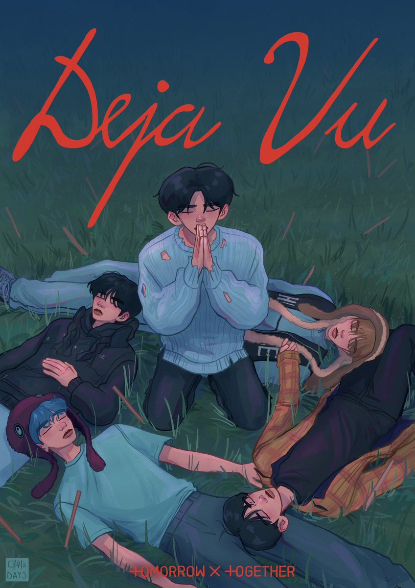 daehwisdays's tweet photo. deja vu #TOMORROW_X_TOGETHER #TXT_Dejavu #TXTfanart https://t.co/M8Y9VA2zow