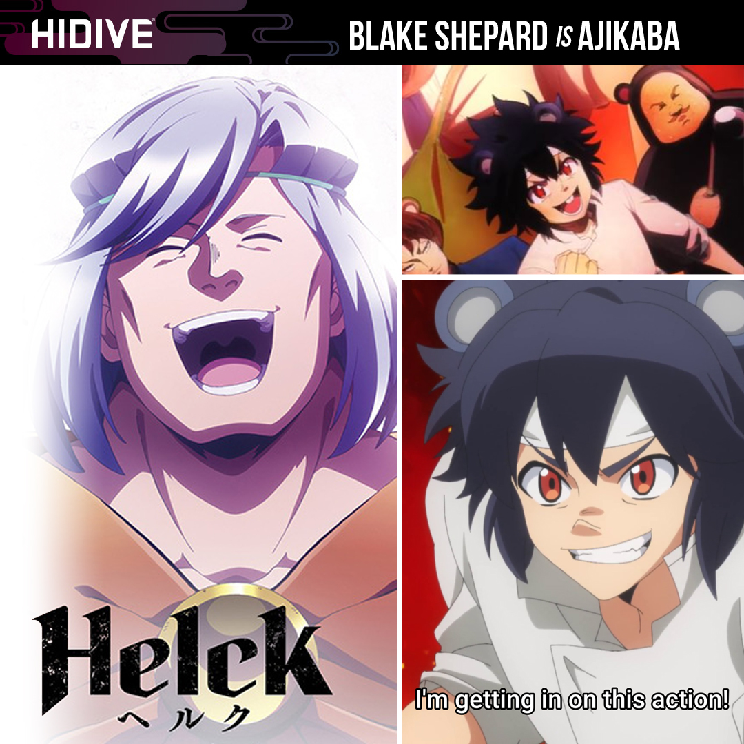 A bit late to the party everyone! But my second favorite chef - second only to Soma in #FoodWars is now in Helck the English dub – Catch me as Ajikaba! Amazing work by @AndrewLoveVA @boonejessica & the rest of this amazing cast! Special thanks to @KyleColby @HIDIVEofficial