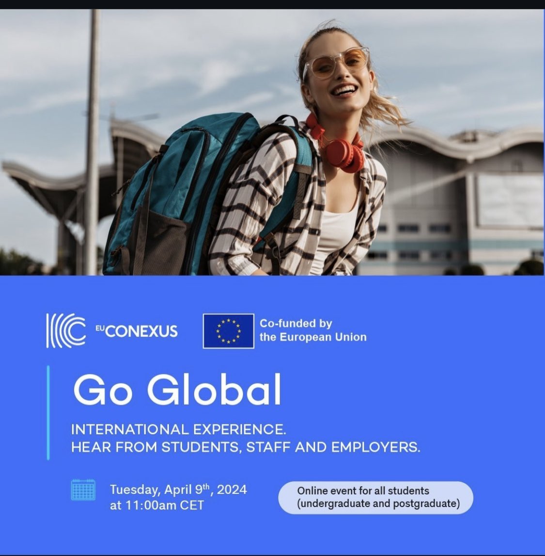 📣Calling all students!
💼Discover how international experiences can shape your future& career development
🌏Curious about studying or working abroad? Hear from students who have international experience
➡️#EUCONEXUS “Go Global” online event, link in bio
#euconexus #EUCareers
