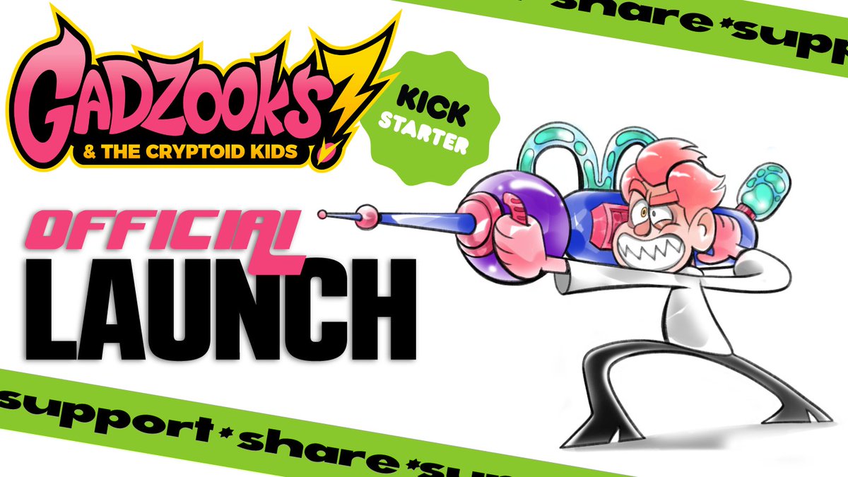 Hey all, the Gadzooks kickstarter has officially launched! Lots of fun things coming now and in the future so PLEASE stay tuned and check out the page! Links below!